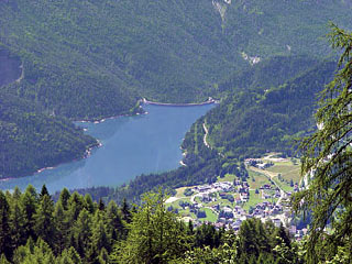 Il Lago di Centro Cadore dalla panoramica Cresta de Po Croda