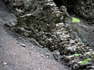 Scultura naturale all’uscita della forra del Rin de Romotói