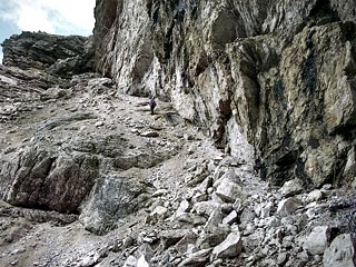 Scendendo dalla Forc. della Spalla verso la Val de Làusen